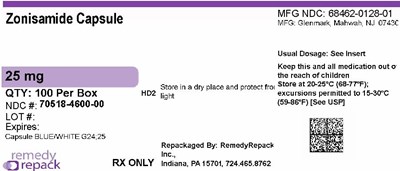 Mm1 (Zonisamide 25mg 70518 4600 00)